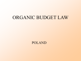 organic budget law