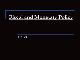 Fiscal and Monetary Policy PowerPoint