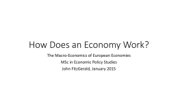 How Does an Economy Work?
