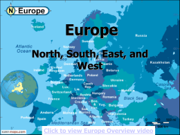 Europe Regions ppt