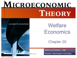 Welfare Economics