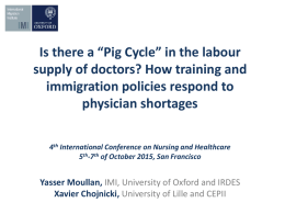 Is there a “Pig Cycle” in the labour supply of doctors
