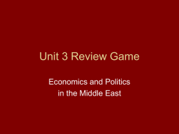 Unit 3 Review Game - Henry County Schools
