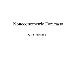 Noneconomic Forecasts