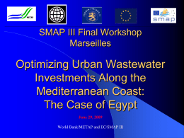 Optimizing Urban Wastewater Investments Along the Mediterranean