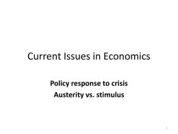 austerity vs. stimulus