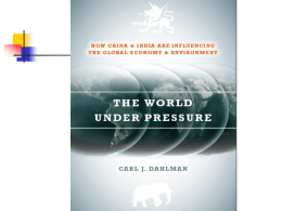 "The World Under Pressure" : Book by Carl Dahlman