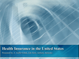 "Health Insurance in the United States" ()