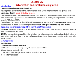 Chapter 5 Urbanization and Rural