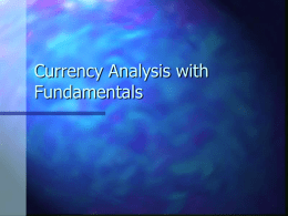 Currency Analysis with Fundamentals