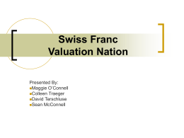 Swiss Franc Valuation Nation