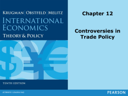 Controversies in Trade Policy