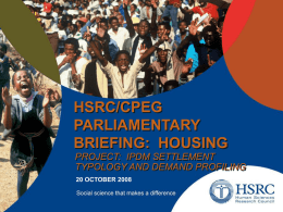 HSRC: Housing Research