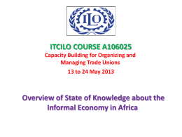 Overview of State of Knowledge about the IE in Africa