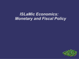 L8 Monetary and Fiscal Policy