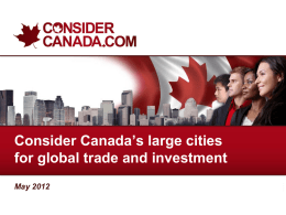 Canada`s large cities
