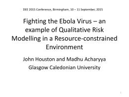 Fighting the Ebola virus