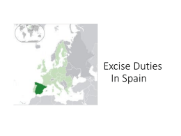 Excise Duties In Spain