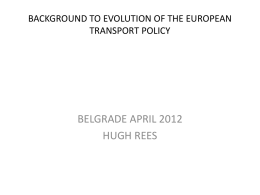 BACKGROUND TO THE EUROPEAN TRANSPORT POLICY 01x