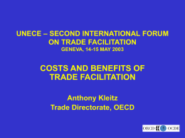 costs and benfits of trade faciltation