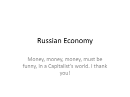 Russian Economy Lecture