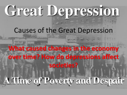 Causes of the Great Depression - Ms. Shauntee