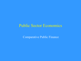 Comparative Public Finance