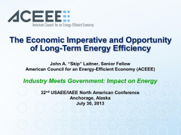 View Presentation - United States Association for Energy Economics