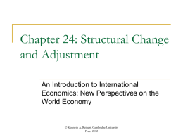 Chapter 24. Structural Change and Adjustment.