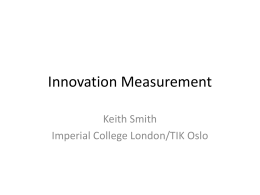 Innovation Measurement