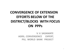 PPP in Extension Management and Convergence of Extension