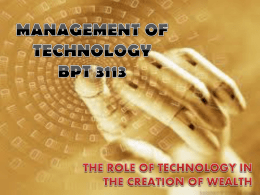 Management of (information) Technology