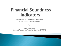 Financial Soundness Indicators - The Financial Services Authority