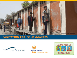 Sanitation for policymakers