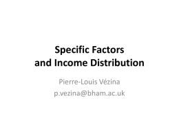 Specific factors - Pierre