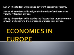 Economics in Europe