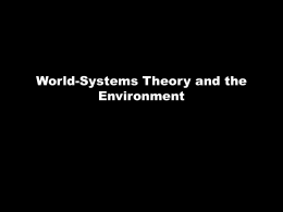 World-Systems Theory and the Environment