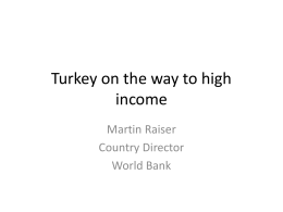 Turkey on the way to high income
