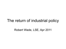 The return of industrial policy - The Cambridge Trust for New