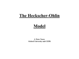 Supplementary Notes on The Heckscher