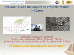 Natural Gas and the Impact on Property Market in Cyprus