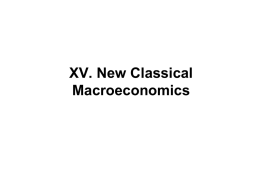 12. New-Classical Macroeconomic