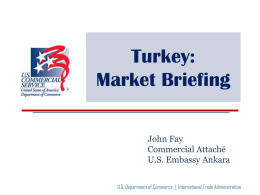 Exports to Turkey - Irvine Chamber Economic Development