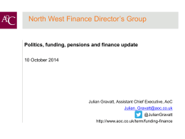 AoC North West CFDG meeting 10 Oct 2014 Julian Gravatt (PPT