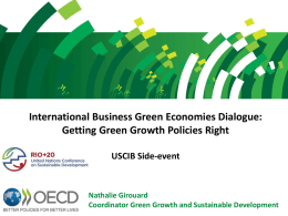 Towards green growth - U.S. Council for International Business