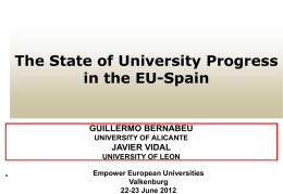 Guillermo Bernabeu, Spain - Empower European Universities