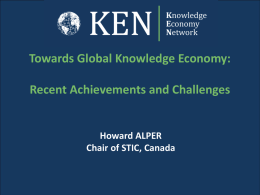 Howard Alper - Towards Global Knowledge Economy