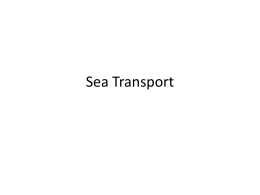 1- Sea Transport
