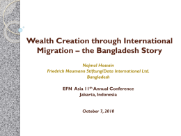 Wealth Creation through International Migration