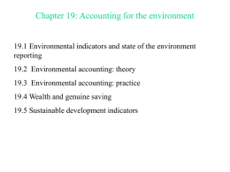 Accounting for the environment